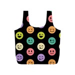 pastel smiley faces Full Print Recycle Bag (S)