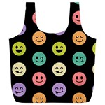 pastel smiley faces Full Print Recycle Bag (XL)