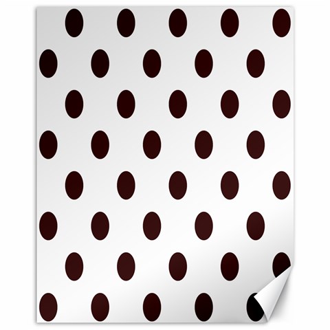 Polka Dots 10.95 x13.48  Canvas - 1