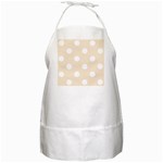 Polka Dots - White on Champagne Orange BBQ Apron