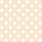 Polka Dots - White on Champagne Orange ScrapBook Page 12  x 12 