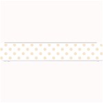 Polka Dots - Champagne Orange on White Small Bar Mat