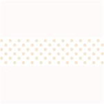 Polka Dots - Champagne Orange on White Medium Bar Mat