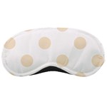 Polka Dots - Champagne Orange on White Sleeping Mask