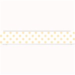 Polka Dots - Peach Orange on White Small Bar Mat