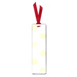 Polka Dots - Peach Orange on White Small Book Mark