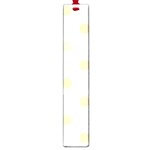 Polka Dots - Peach Orange on White Large Book Mark