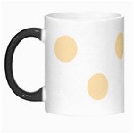 Polka Dots - Peach Orange on White Morph Mug