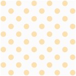 Polka Dots - Peach Orange on White ScrapBook Page 8  x 8 