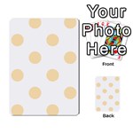 Polka Dots - Peach Orange on White Multi-purpose Cards (Rectangle)