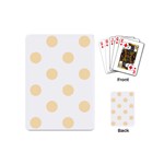 Polka Dots - Peach Orange on White Playing Cards (Mini)