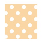 Polka Dots - White on Sunset Orange Greeting Card 4.5  x 6 