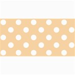 Polka Dots - White on Sunset Orange 4  x 8  Photo Cards