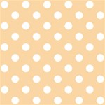 Polka Dots - White on Sunset Orange ScrapBook Page 12  x 12 