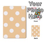 Polka Dots - White on Sunset Orange Multi-purpose Cards (Rectangle)