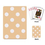 Polka Dots - White on Sunset Orange Playing Cards Single Design