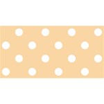 Polka Dots - White on Sunset Orange YOU ARE INVITED 3D Greeting Card (8x4)