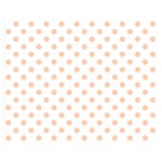 Polka Dots - Apricot Orange on White Double Sided Flano Blanket (Medium)