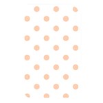 Polka Dots - Apricot Orange on White Memory Card Reader (Rectangular)