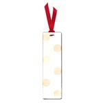 Polka Dots - Apricot Orange on White Small Book Mark