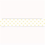 Polka Dots - Blond Yellow on White Small Bar Mat