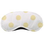 Polka Dots - Blond Yellow on White Sleeping Mask