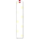 Polka Dots - Blond Yellow on White Large Book Mark