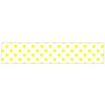 Polka Dots - Yellow on White Flano Scarf (Small)