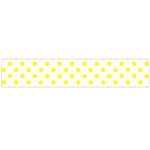 Polka Dots - Yellow on White Flano Scarf (Large)