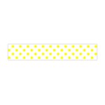 Polka Dots - Yellow on White Flano Scarf (Mini)