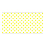 Polka Dots - Yellow on White Satin Shawl