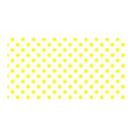 Polka Dots - Yellow on White Satin Wrap