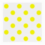 Polka Dots - Yellow on White Medium Glasses Cloth