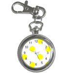 Polka Dots - Yellow on White Key Chain Watch