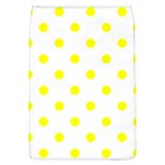 Polka Dots - Yellow on White Removable Flap Cover (L)