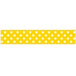 Polka Dots - White on Gold Yellow Flano Scarf (Large)