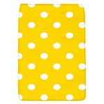 Polka Dots - White on Gold Yellow Removable Flap Cover (S)