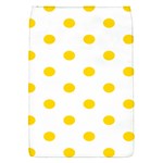 Polka Dots - Gold Yellow on White Removable Flap Cover (S)