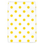 Polka Dots - Gold Yellow on White Removable Flap Cover (L)