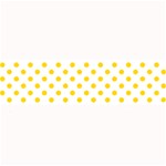 Polka Dots - Gold Yellow on White Medium Bar Mat