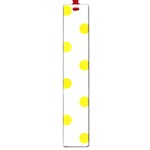 Polka Dots - Gold Yellow on White Large Book Mark