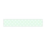 Polka Dots - White on Pale Green Flano Scarf (Mini)