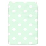 Polka Dots - White on Pale Green Removable Flap Cover (S)