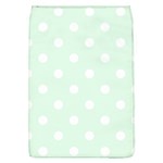 Polka Dots - White on Pale Green Removable Flap Cover (L)