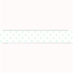 Polka Dots - Pale Green on White Small Bar Mat