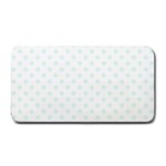 Polka Dots - Pale Green on White Medium Bar Mat