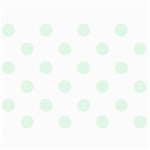 Polka Dots - Pale Green on White 5  x 7  Photo Cards