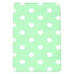 Polka Dots - White on Mint Green Removable Flap Cover (S)