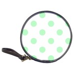 Polka Dots - Mint Green on White Classic 20-CD Wallet