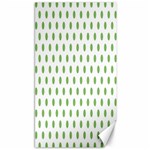 Polka Dots - Dollar Bill Green on White Canvas 40  x 72 